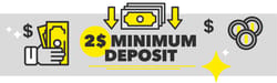 $2 Minimum Deposit Casinos