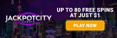 Deposit $1 get 40 free spins at Jackpot City